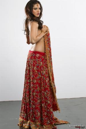 15.jpg Red Lehenga Sword  Nude Photoshoot